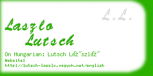 laszlo lutsch business card